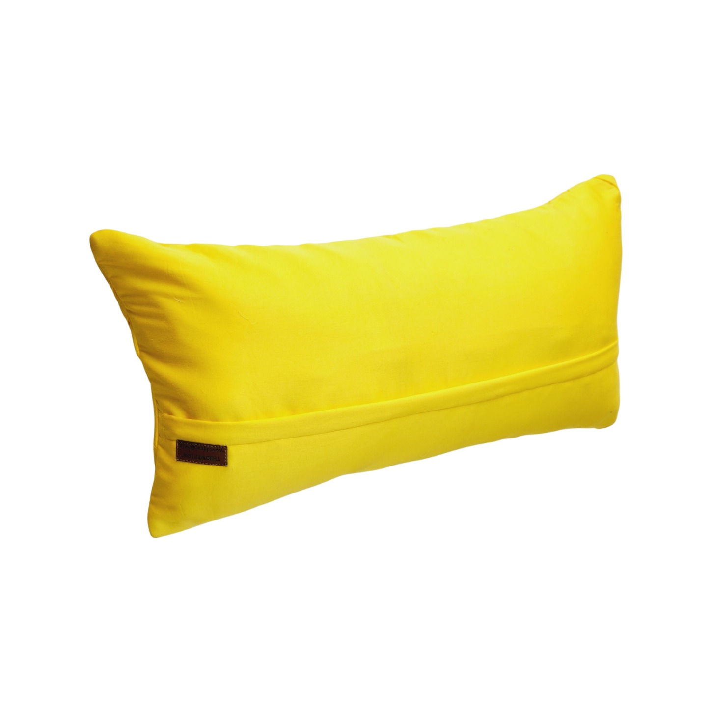 Yellow Pleated Pillow Cover