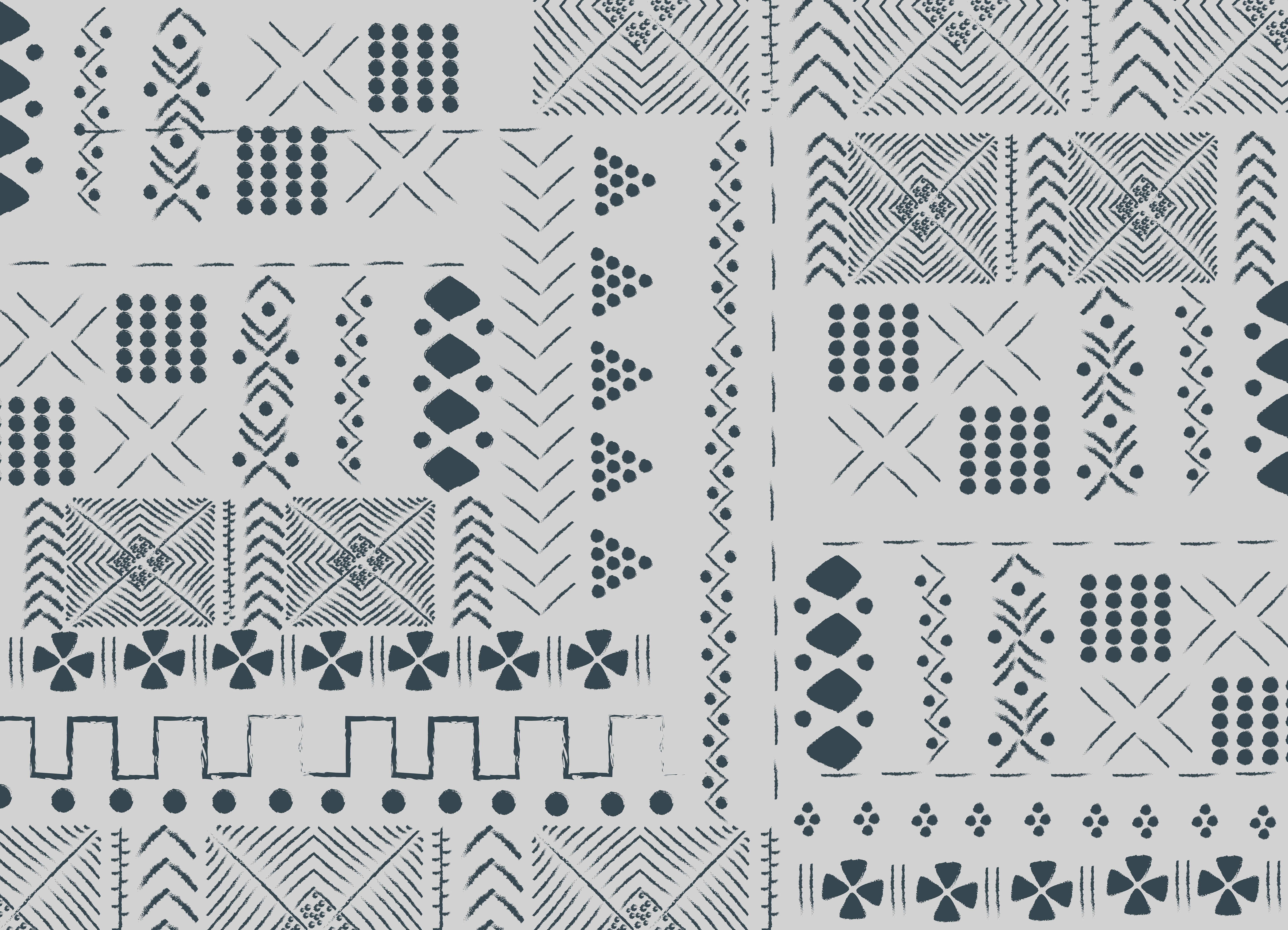 High-quality fabric table runner with tribal print design