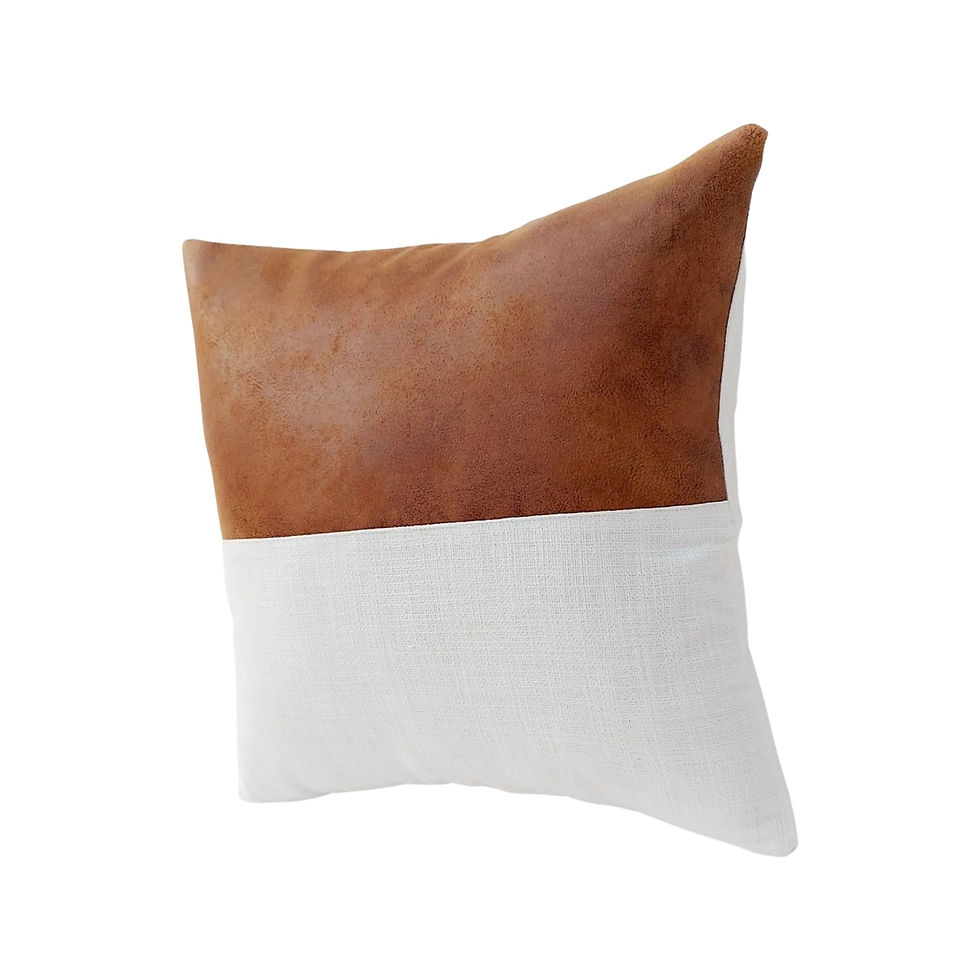 Thumbnail: Contemporary faux leather cushion cover