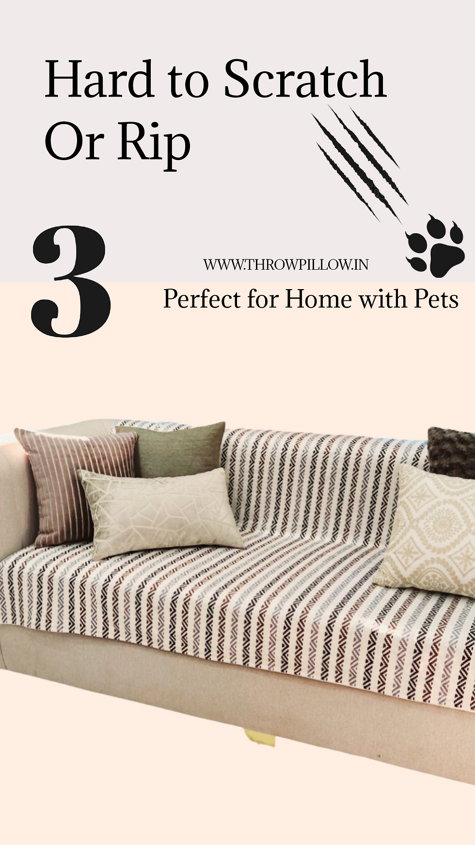 サムネイル： Luxe Neutral Chic Chevron Sectional L Shape Sofa Cover