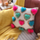 Miniatyrbild: White Heart  Shaped Multi Pom Pom Valentine Cushion Cover