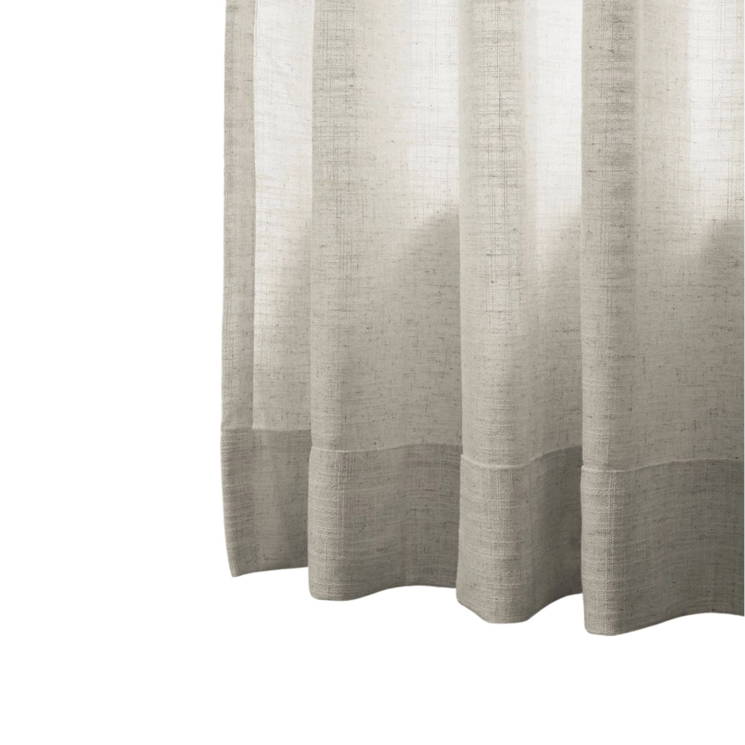 Handcrafted heavy-duty Linen Neutral Solid Curtain