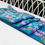 Miniatura: Teal Blue Magnolia Table Runner for Home Decor