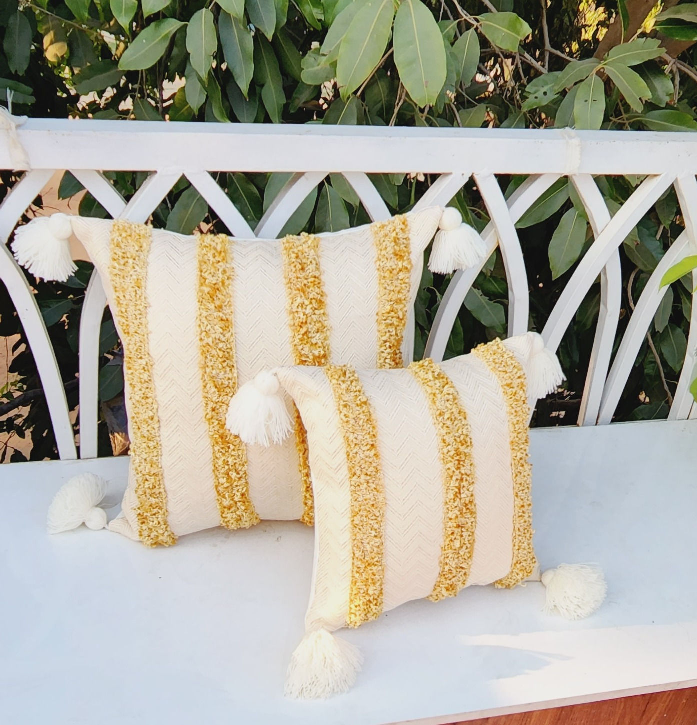 Neutral Gold Cushion Cover