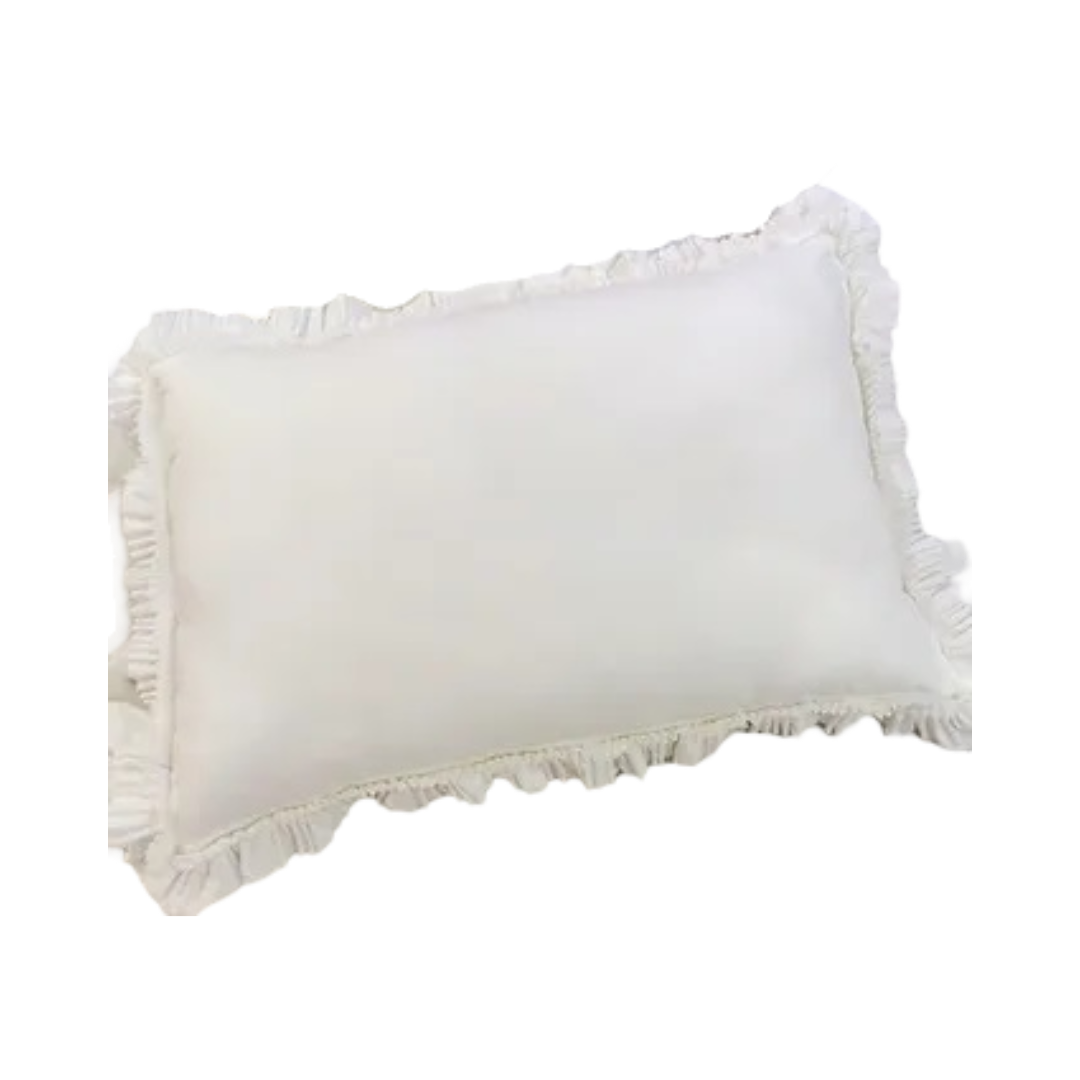 White Snowchiq Cushion Cover