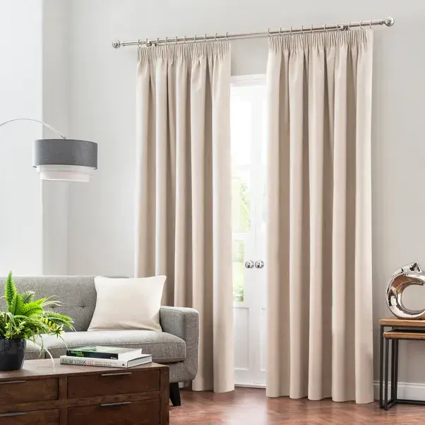 High GSM Premium Fabric Curtain in Neutral Color