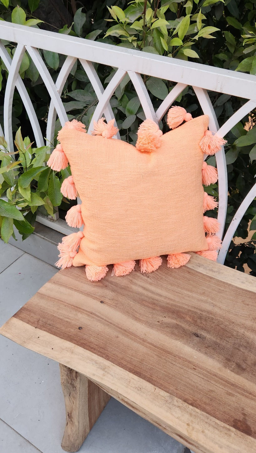 Thumbnail: Warm and comfortable Peach Cushion Cover for a relaxing space