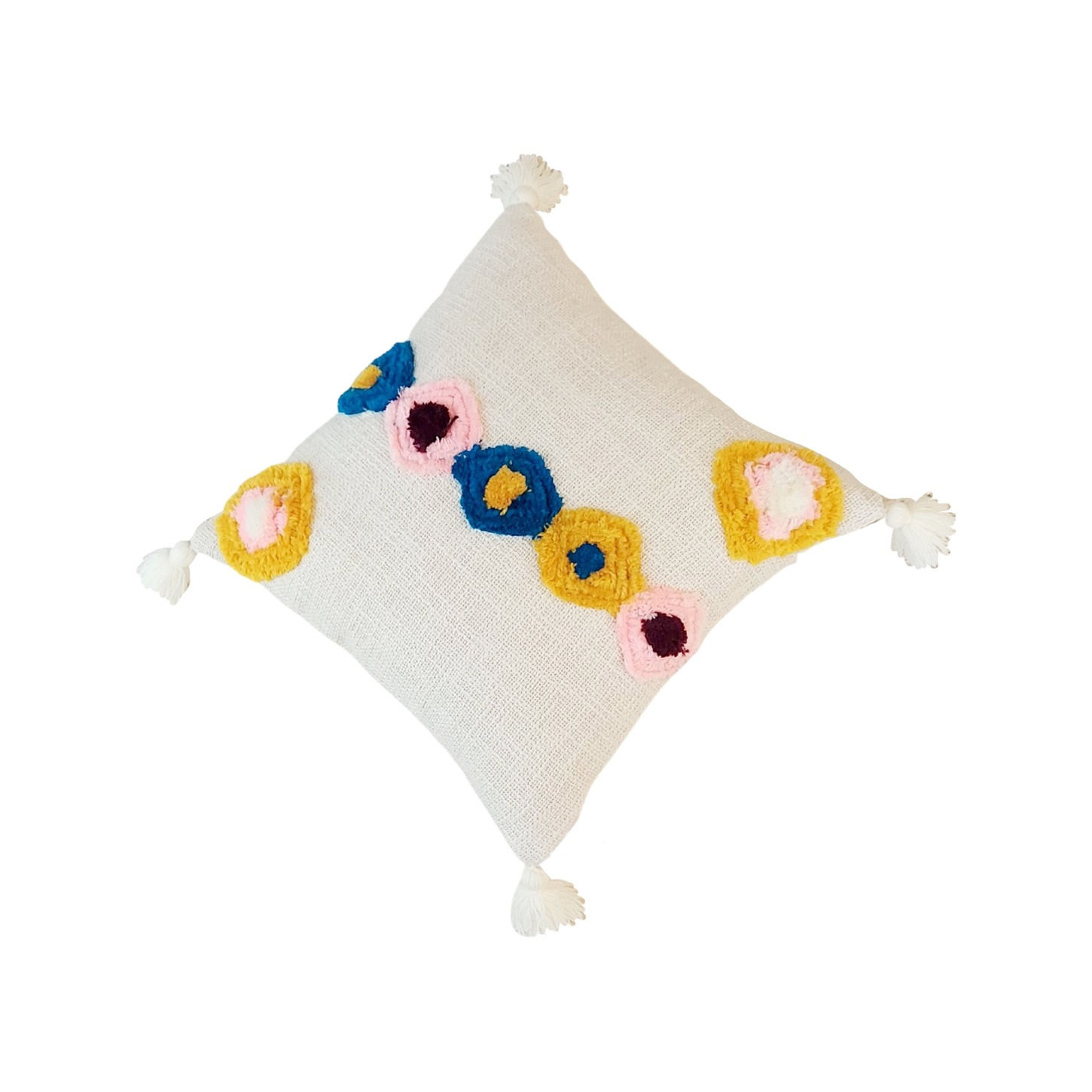 Multicolor tufted Cushion Cover