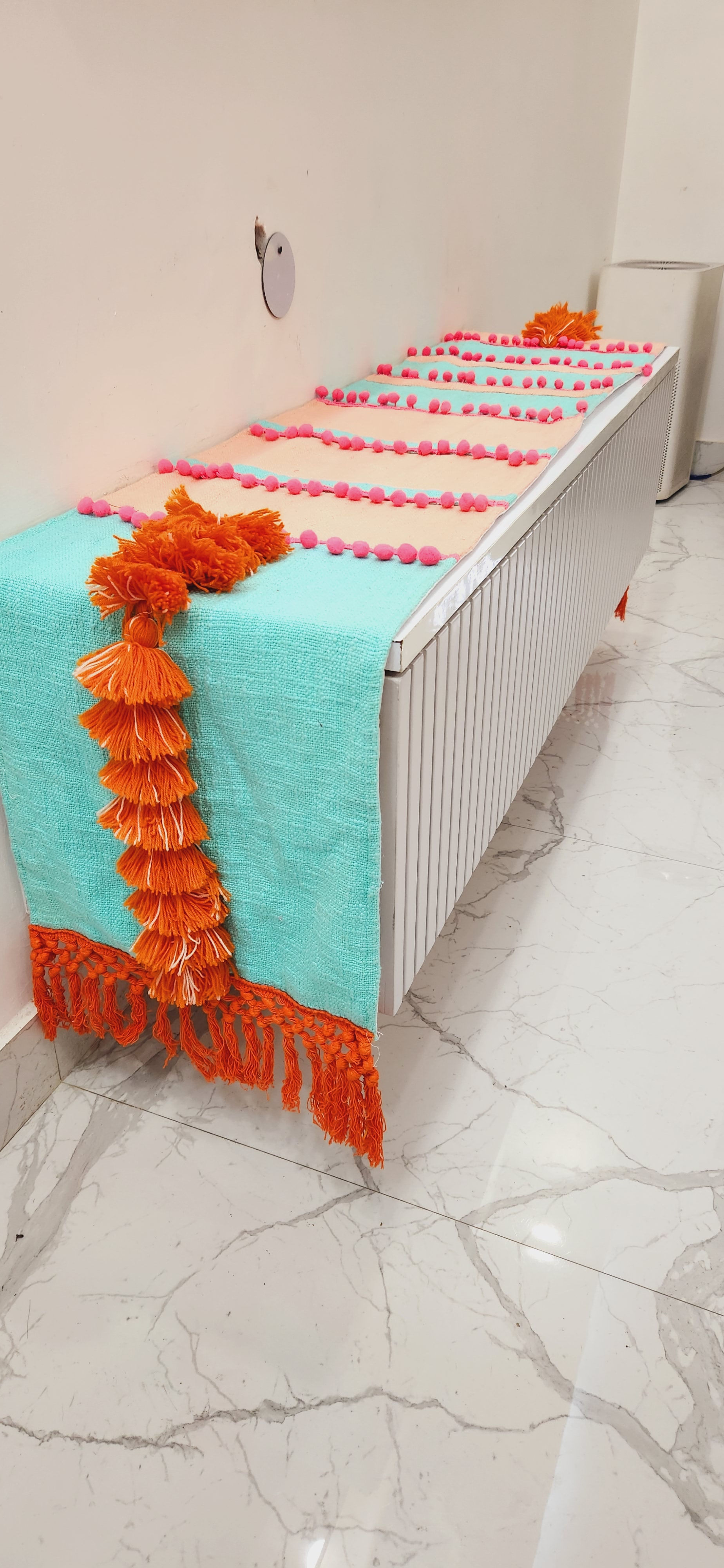 Boho Savannah TV Console Unit Runner/ TV Cabinet Cover Diwali Festival Decor