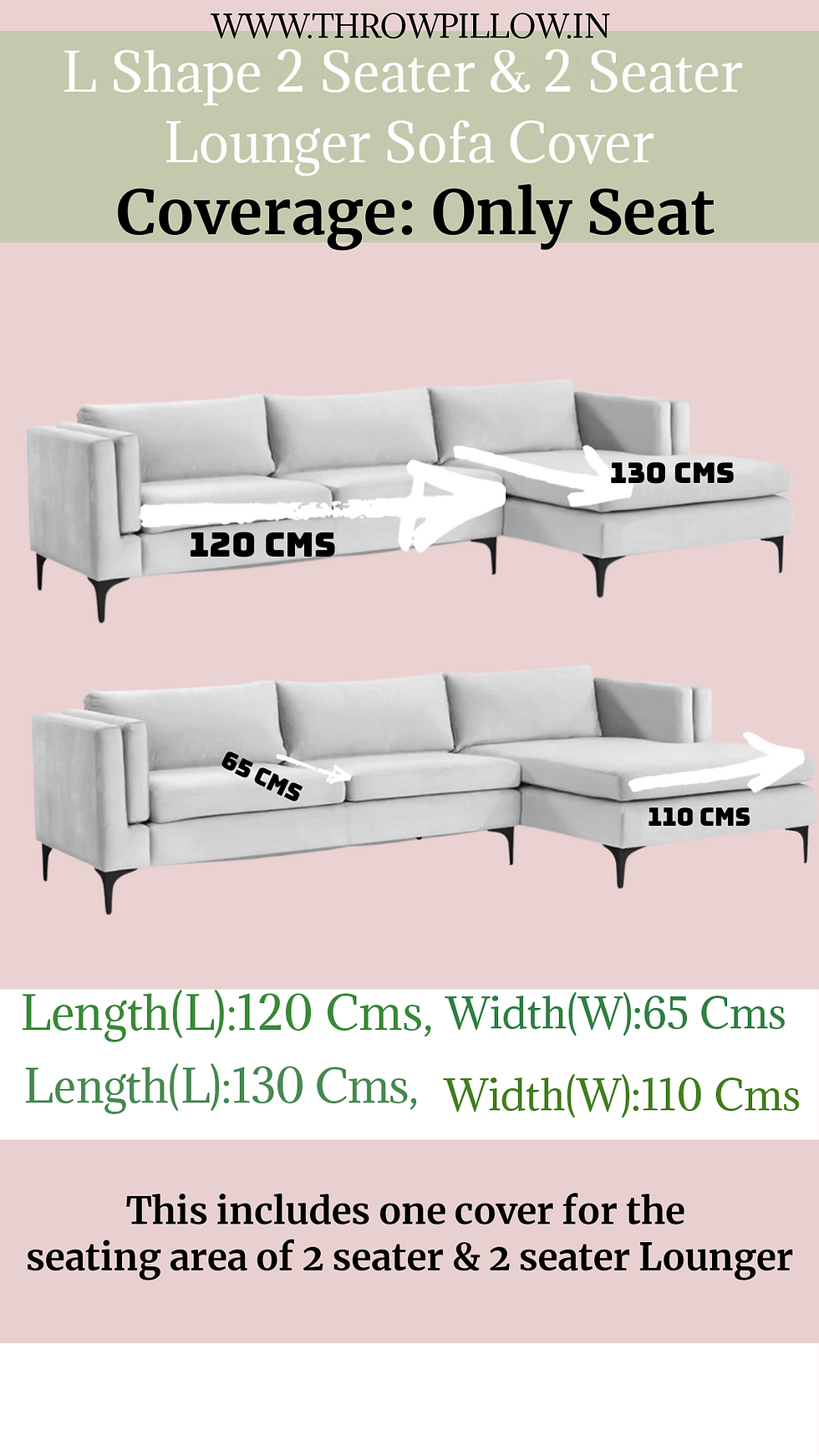 Thumbnail: Luxe Anti Slip Maroon Sectional L Shape Sofa Cover