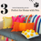 Thumbnail: Grey Bohemian With Multicolor Tassels Sofa Cover