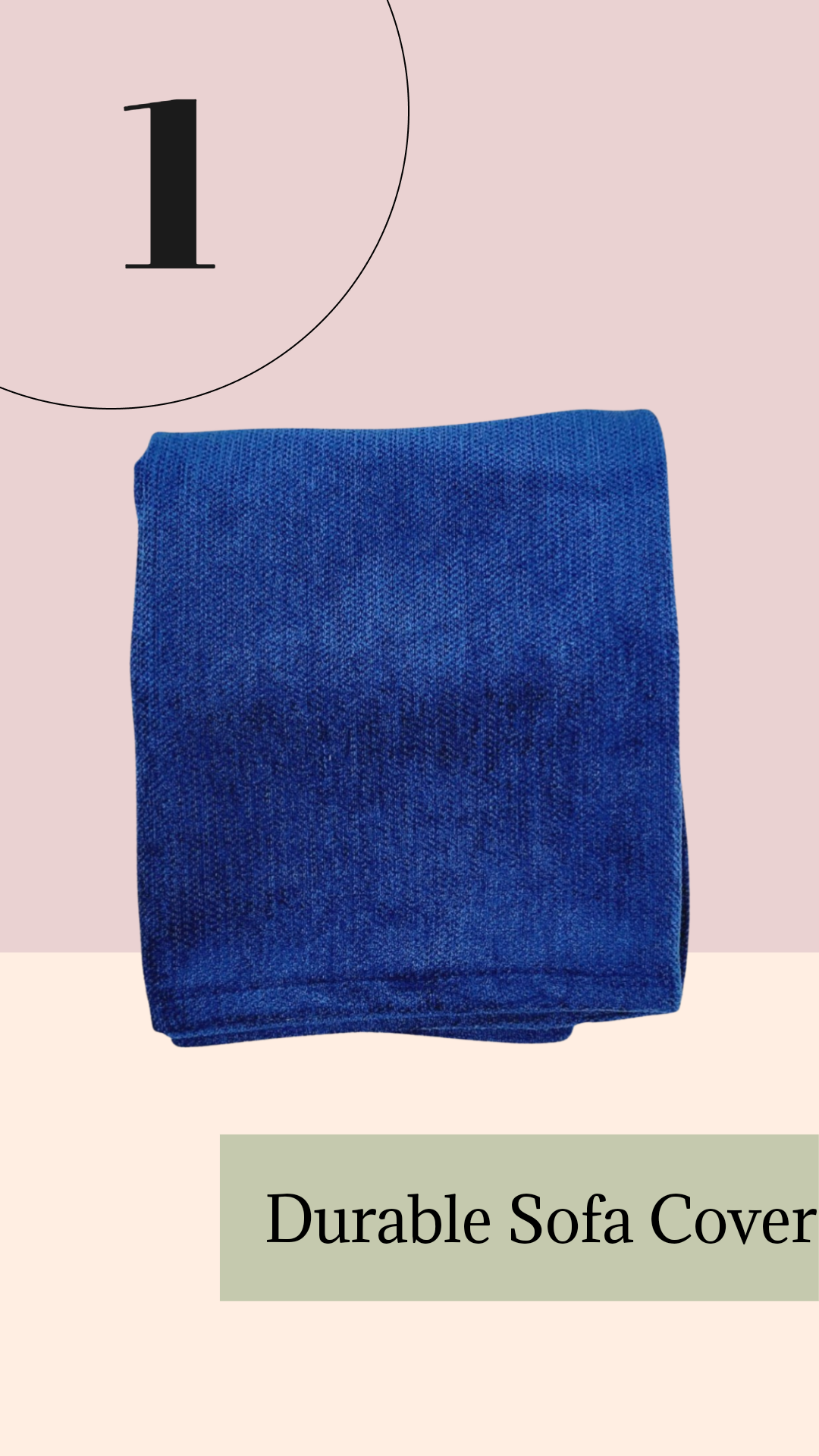 Luxe Anti Slip Teal Blue Sofa Cover