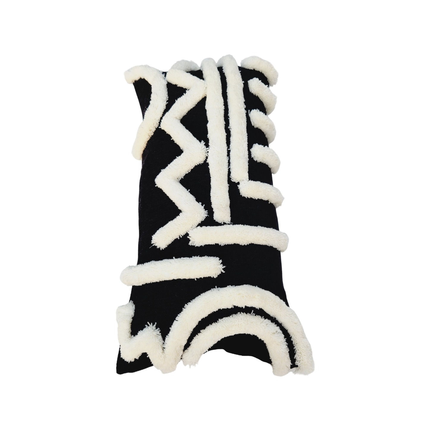 Black Tufted Pillow Cover