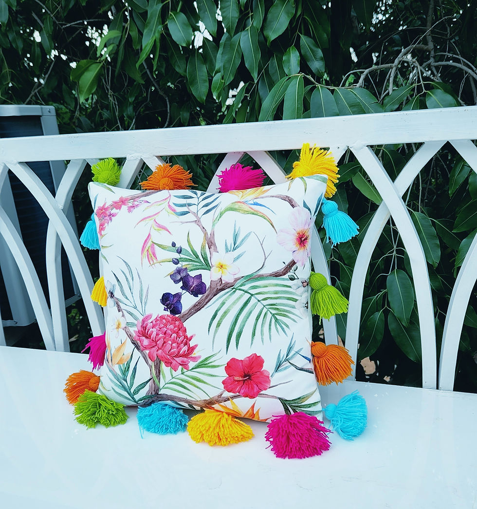 Pikkukuva: "Bring the beauty of nature into your home with a floral printed cushion cover"