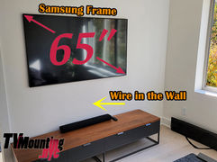 65" Samsung Frame TV Concealed Wires
