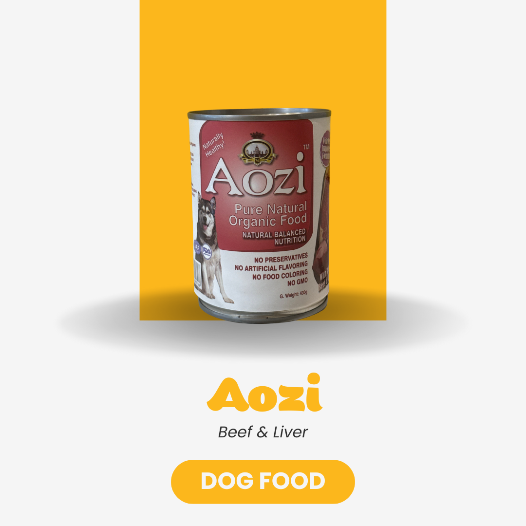 Aozi Wet Dog Food – Beef & Liver (430g)