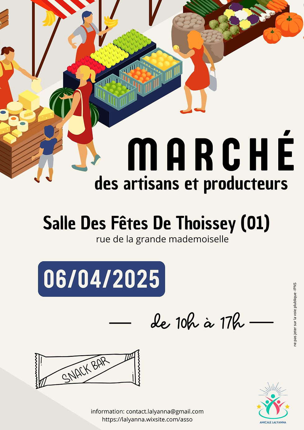 affiche marché artisanal