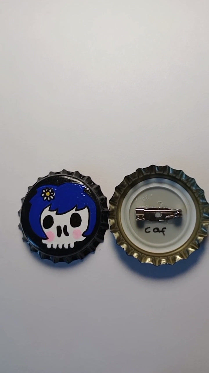 Thumbnail: Bright Blue Skull Girl VS Agape Girl O'button Set