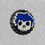 Thumbnail: Bright Blue Skull Boy O'button
