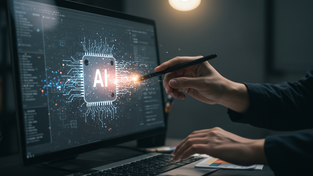 Usuário em conexão com a IA