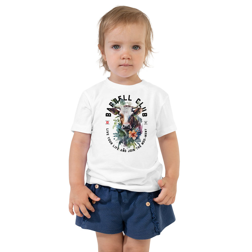 Miniaturbild: Cow Toddler Short Sleeve Tee