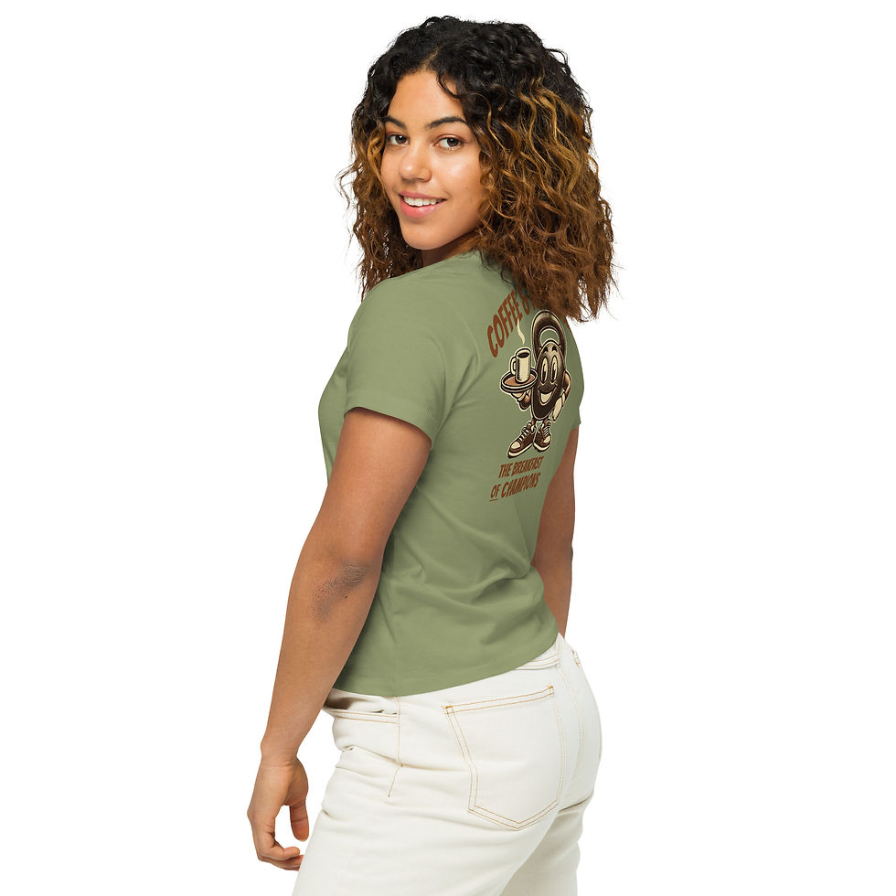 Miniaturbild: Breakfast of champions Women’s high-waisted t-shirt