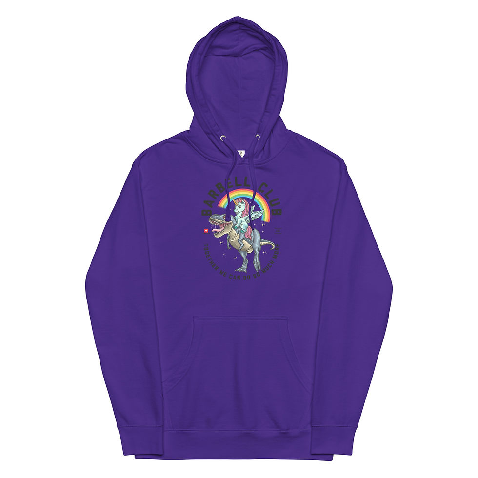 Miniaturbild: Ride a dino Unisex midweight hoodie