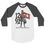 Miniaturbild: Born to lift 3/4 sleeve raglan shirt