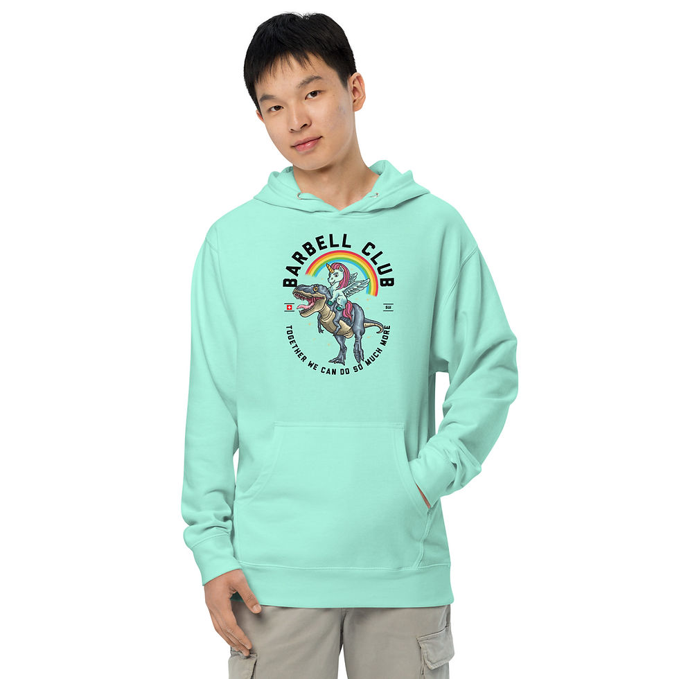 Miniaturbild: Ride a dino Unisex midweight hoodie