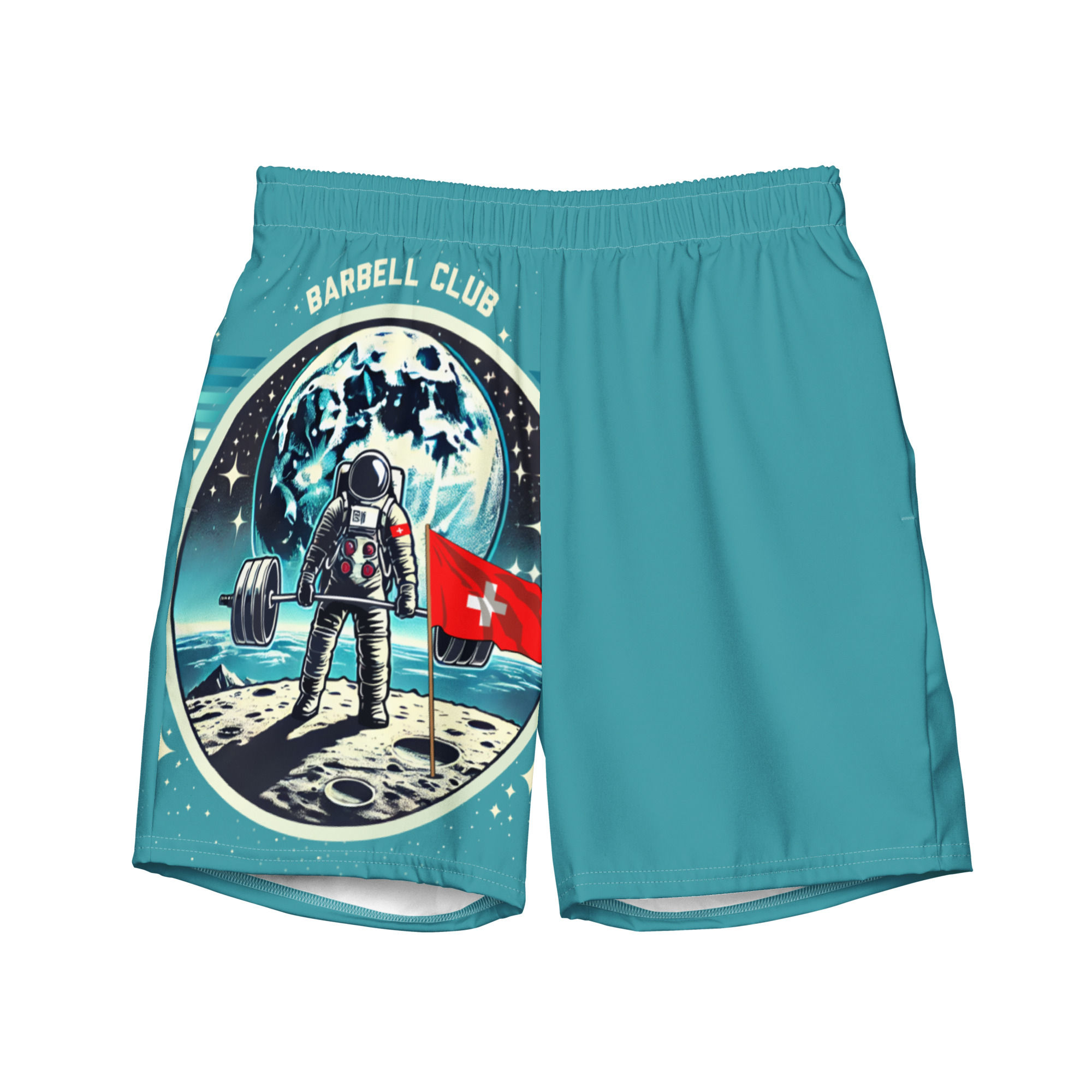 All-Over Print Recycled Swim Trunks