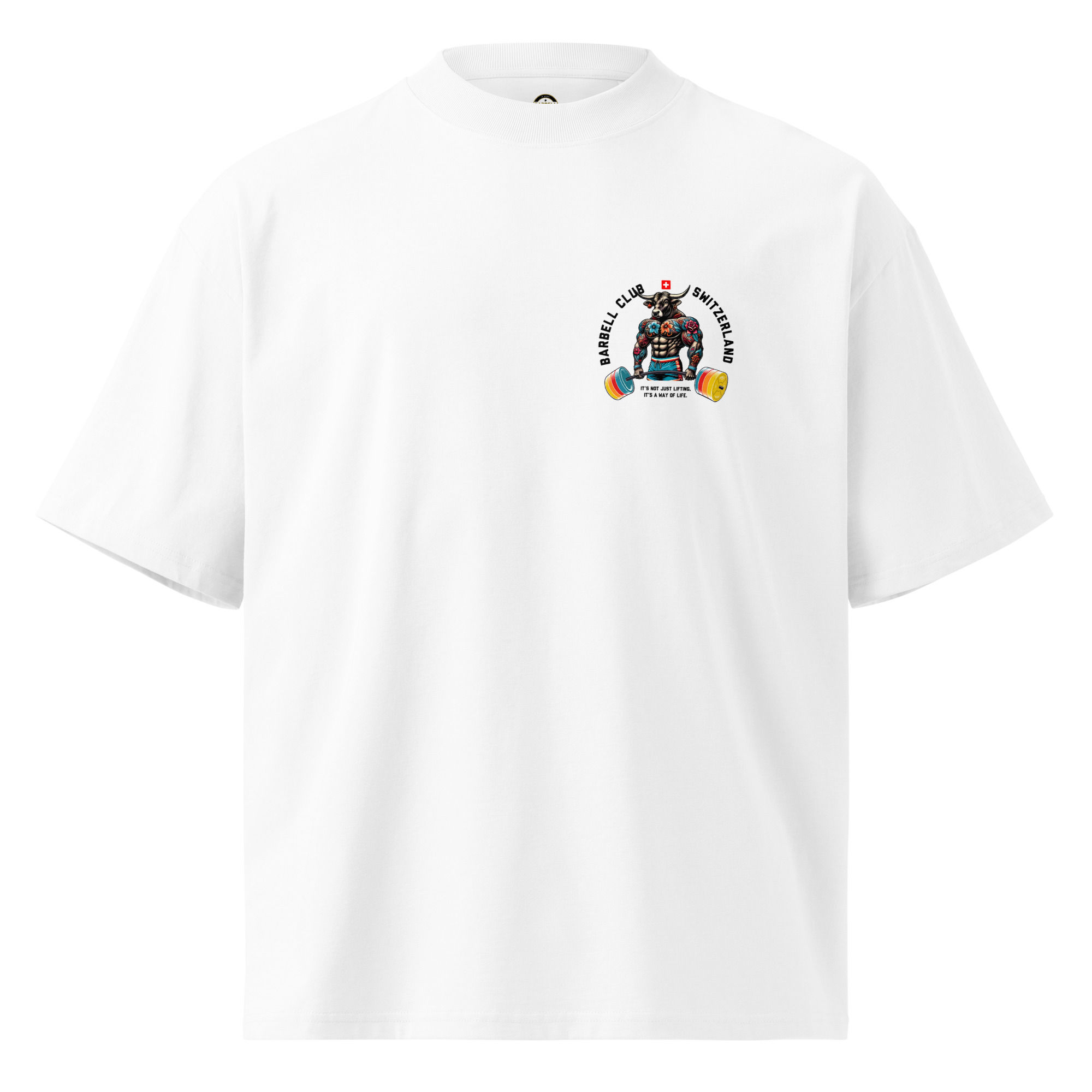 Way of life Unisex organic oversized high neck t-shirt