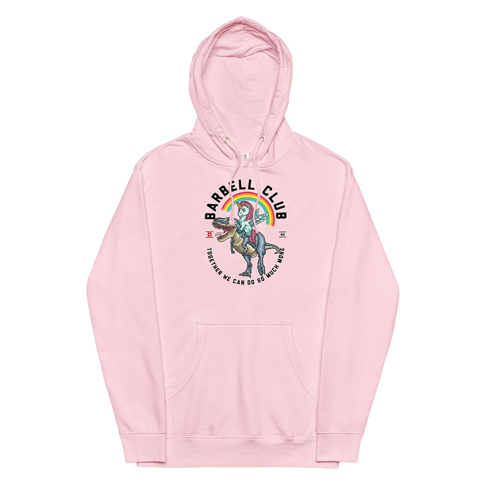 Miniaturbild: Ride a dino Unisex midweight hoodie