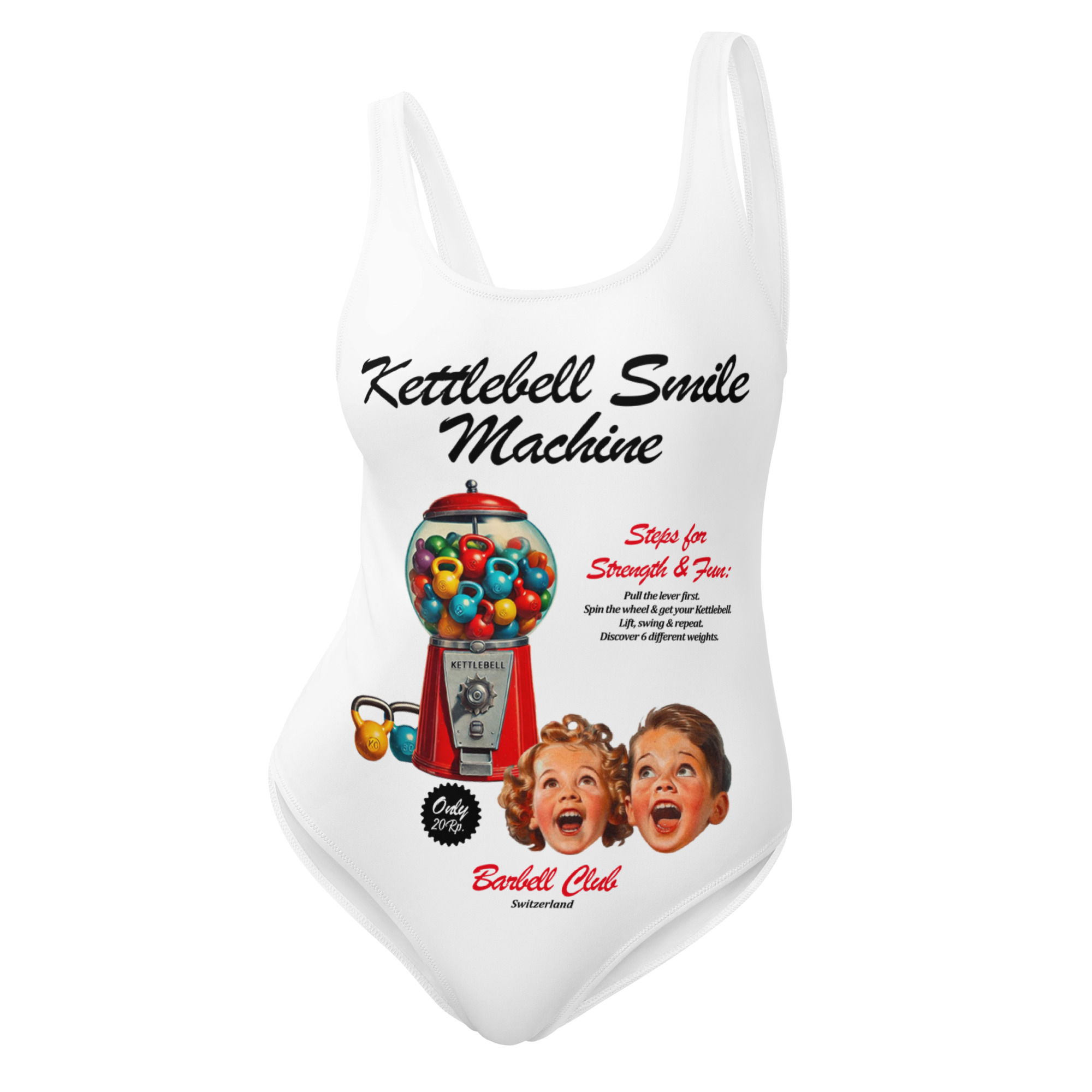 Kettlebell Smile Machine One-Piece Swimsuit