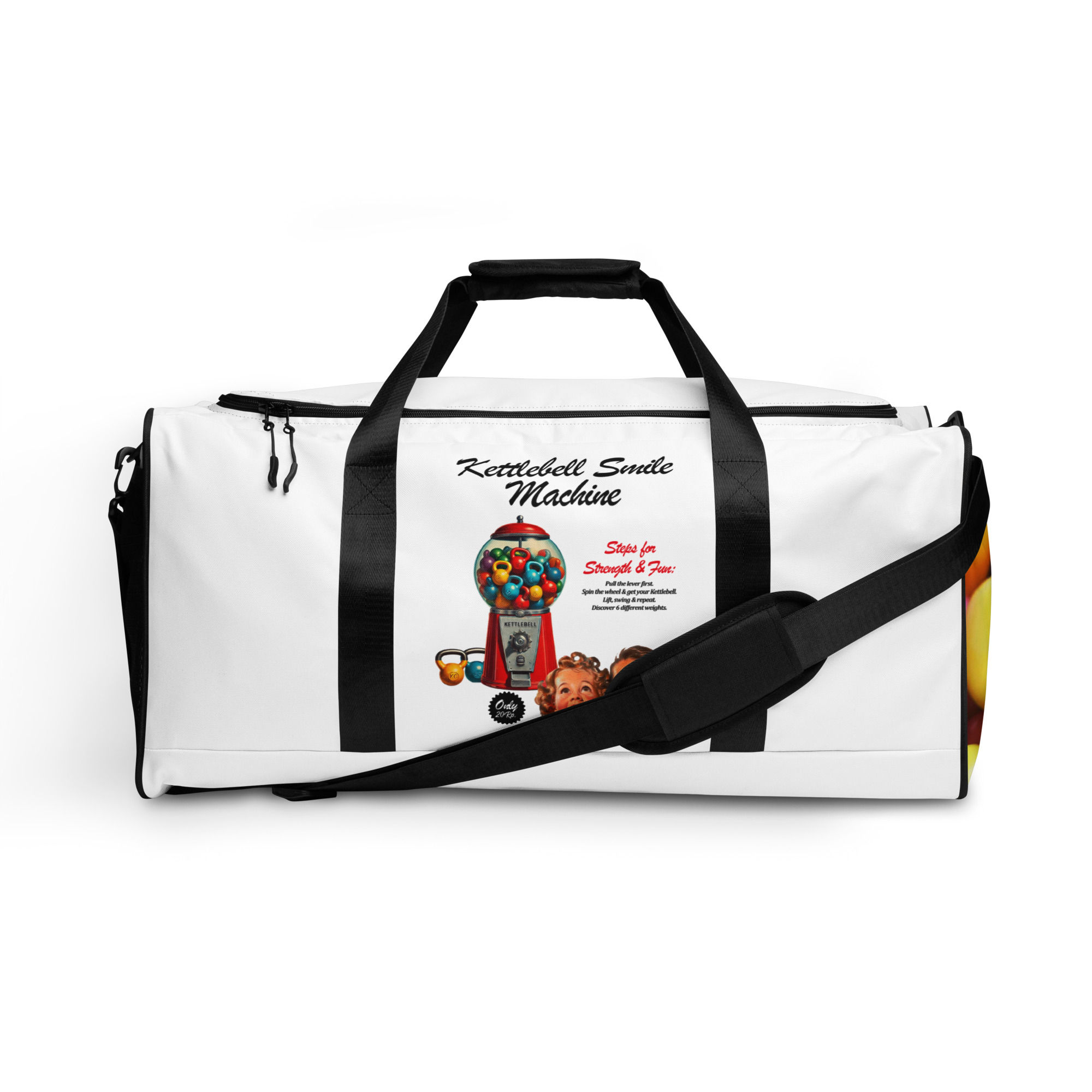 Kettlebell Smile Machine Duffle bag