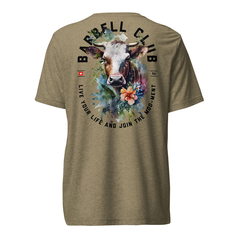 Miniaturbild: Barbell Club Cow Short sleeve Triblend t-shirt