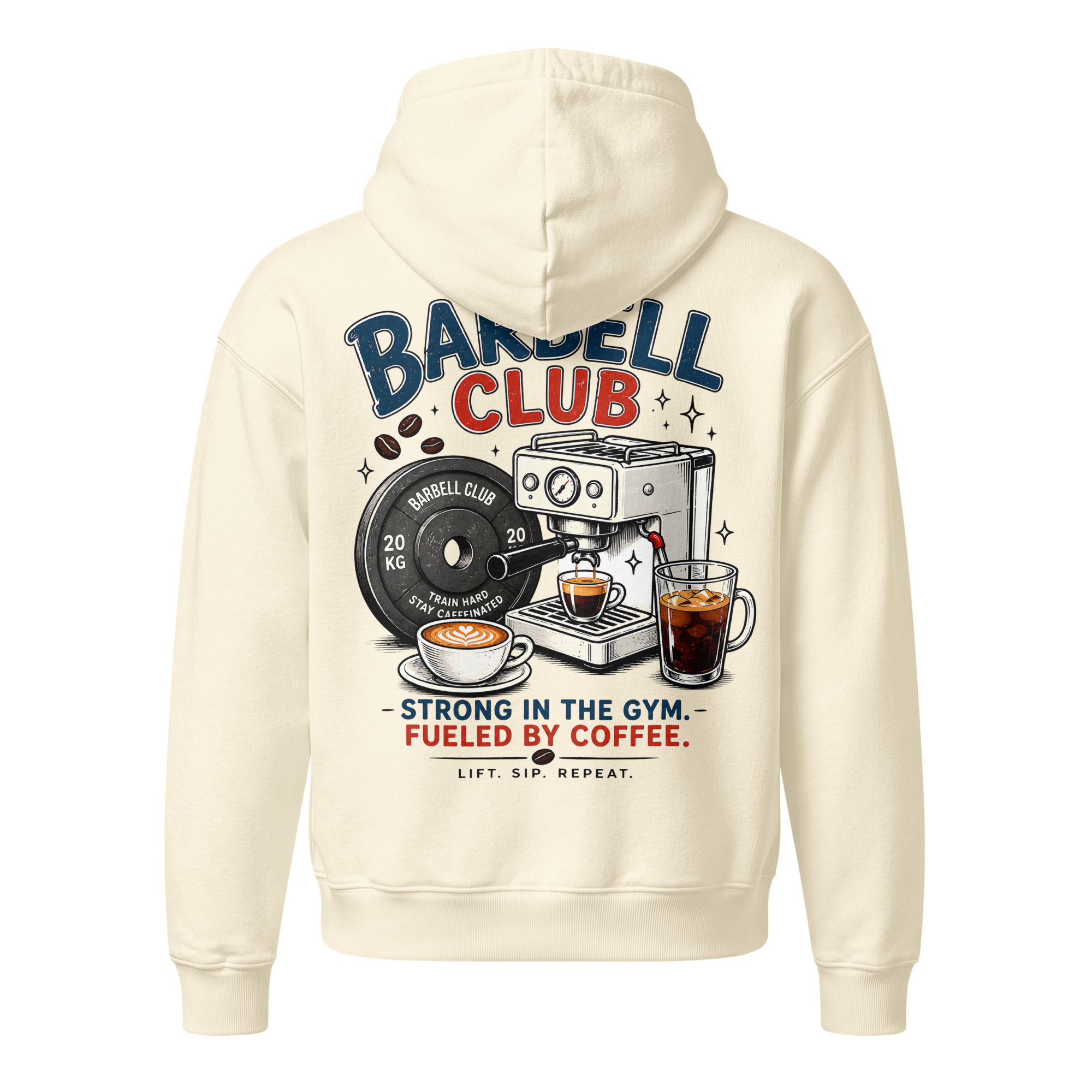 Barista Unisex relaxed mid-weight hooded sweatshirt