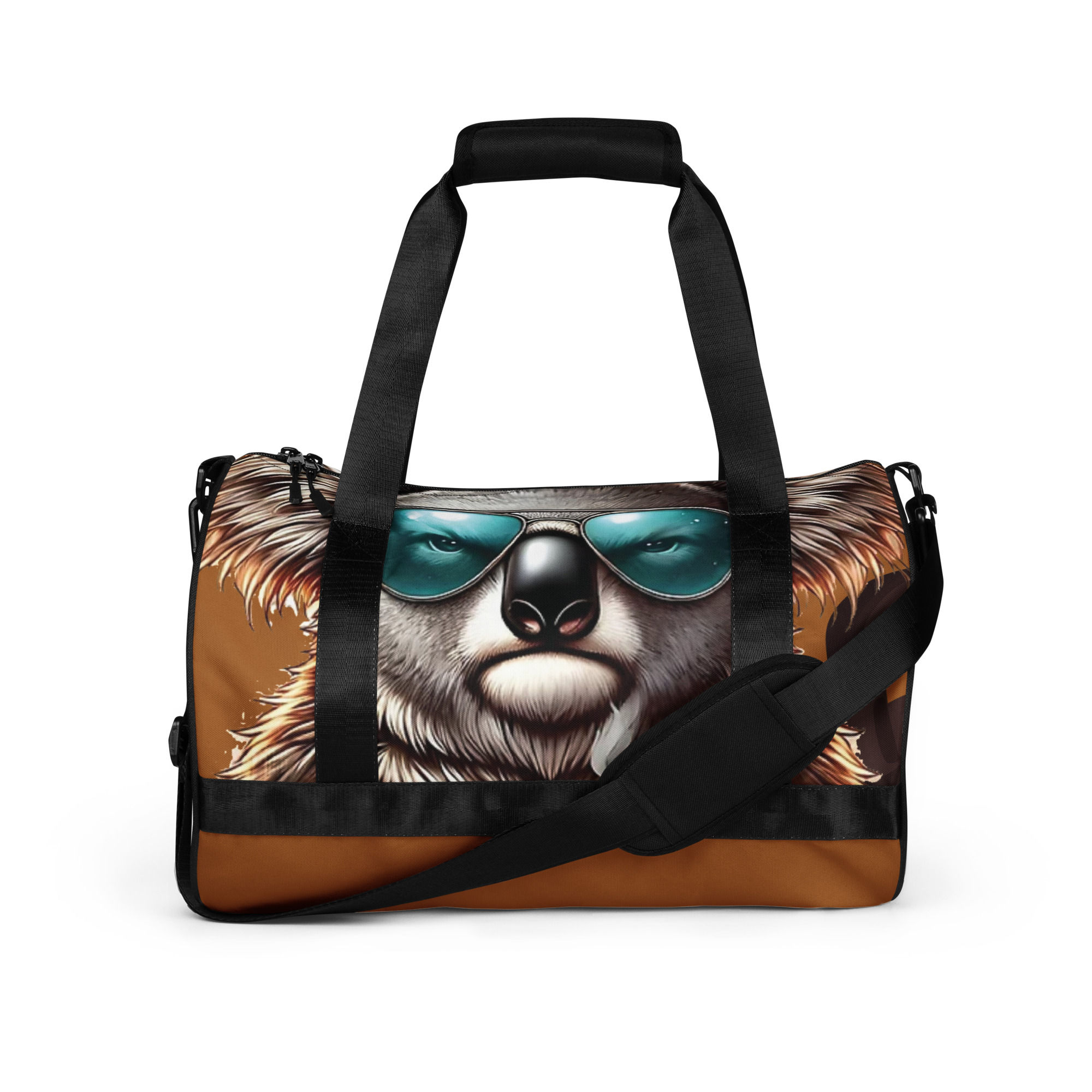 Coffee Bear All-over print gym bag