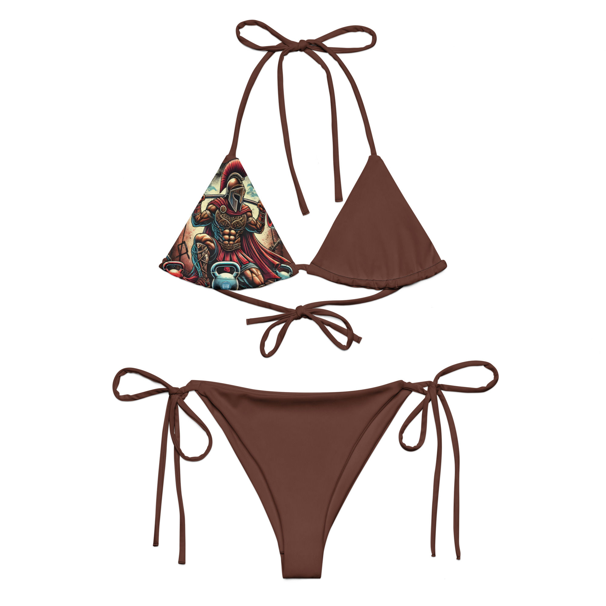 Gladiator All-over print recycled string bikini