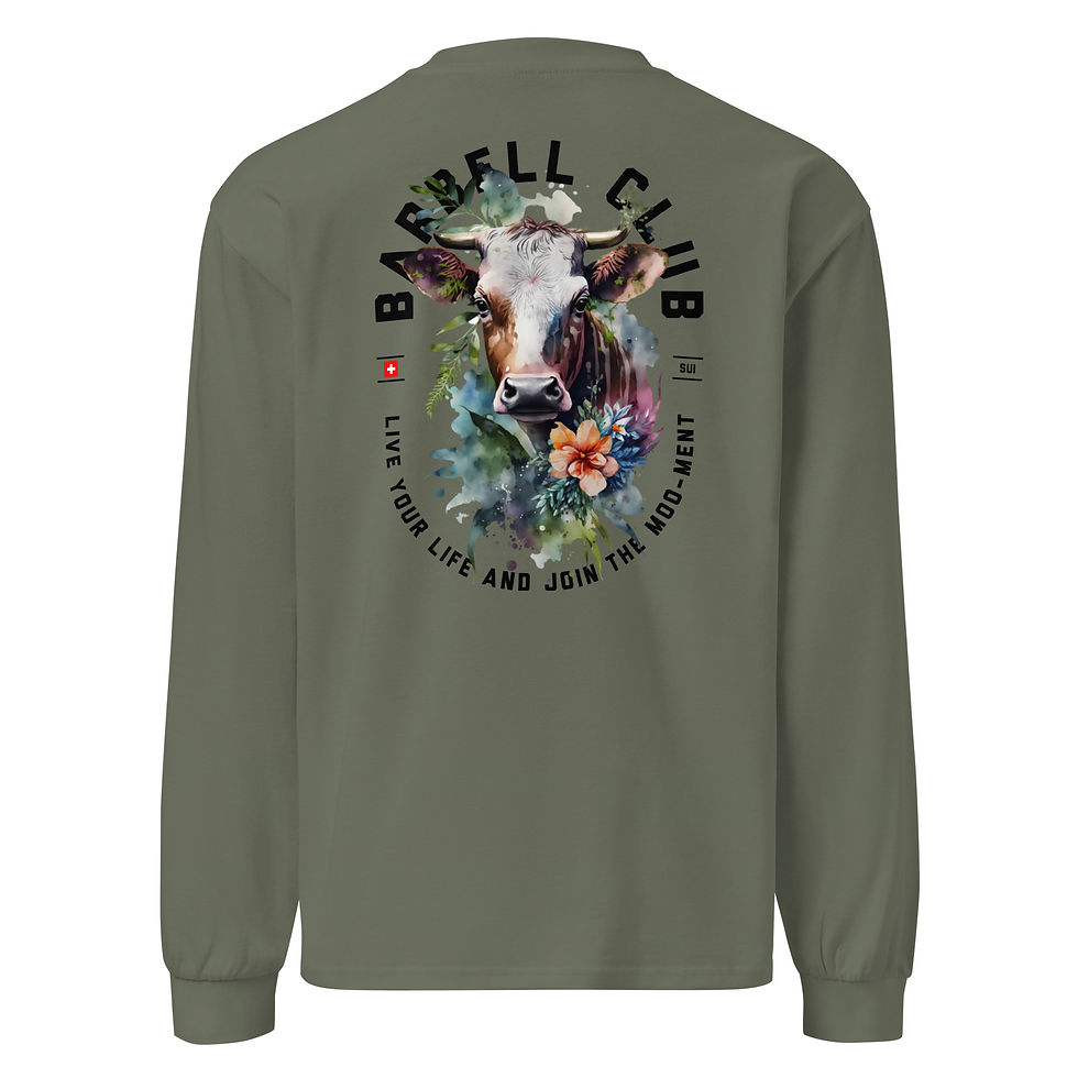 Miniaturbild: Cow Premium heavyweight long sleeve shirt