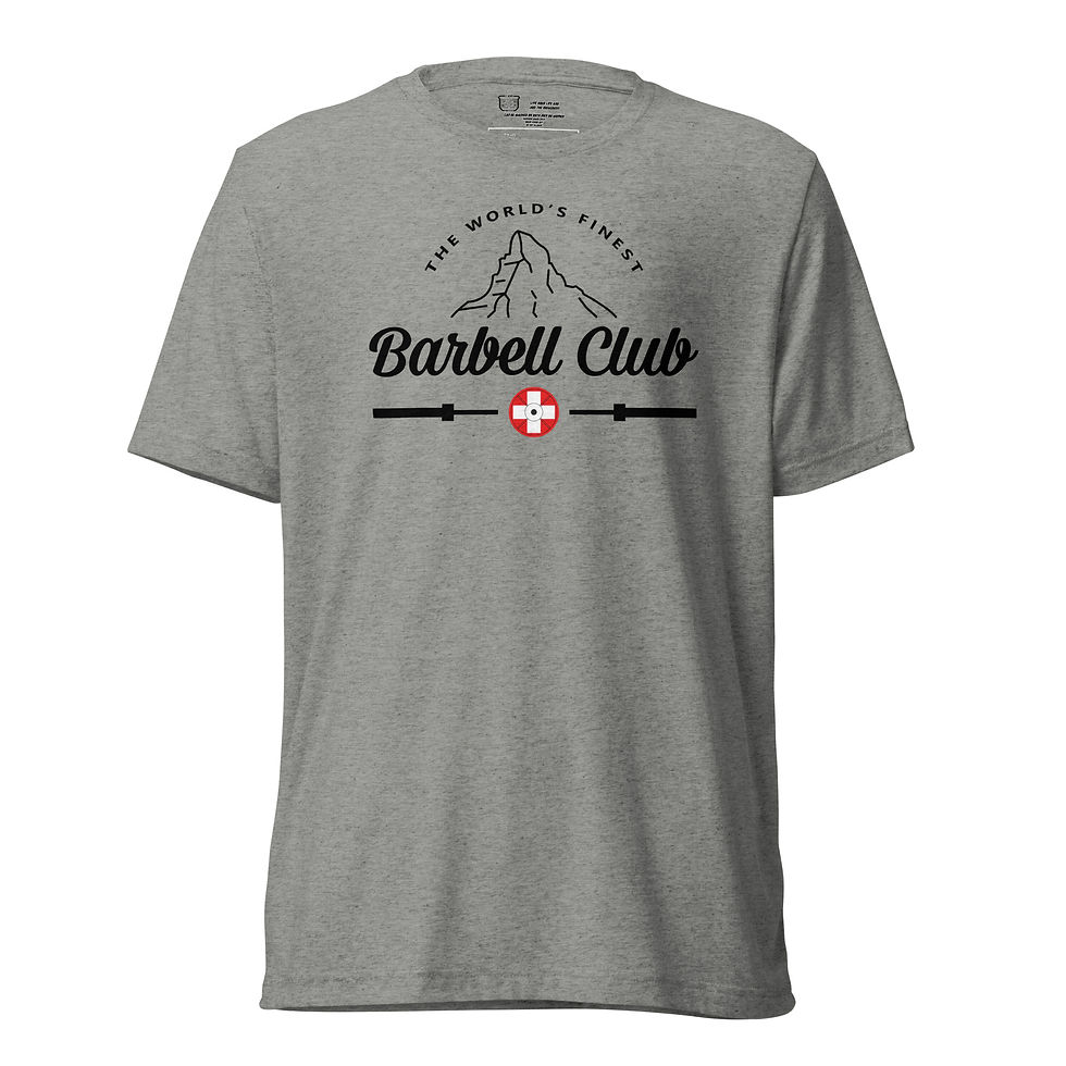 Miniaturbild: Barbell Club the worlds finest Short sleeve Triblend t-shirt