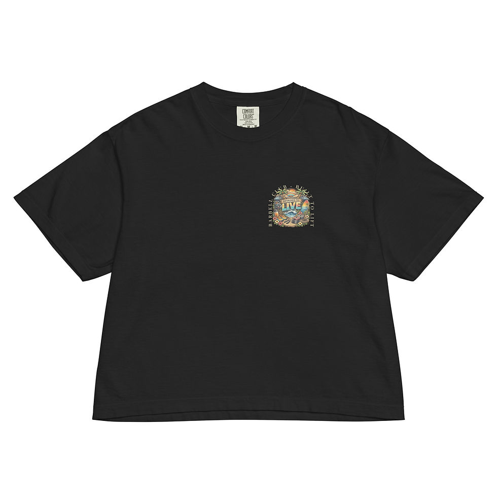 Miniaturbild: Designed to live Women’s heavyweight boxy tee