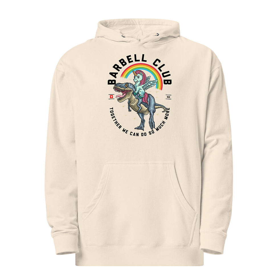 Miniaturbild: Ride a dino Unisex midweight hoodie