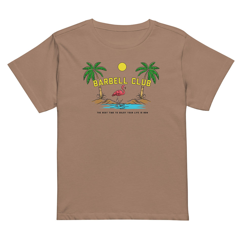 Miniaturbild: Barbell Club the best time Women’s high-waisted t-shirt