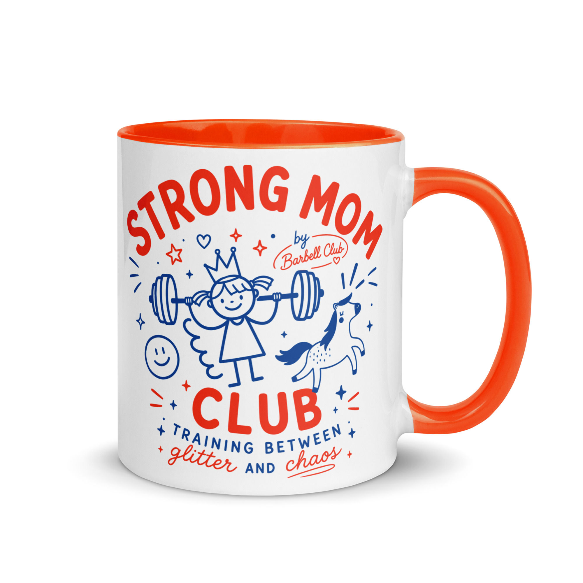 Strong Mom Mug with Color Inside
