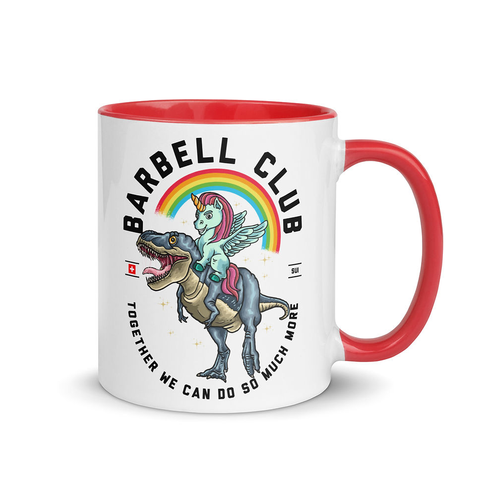 Miniaturbild: Ride a dino Mug with Color Inside