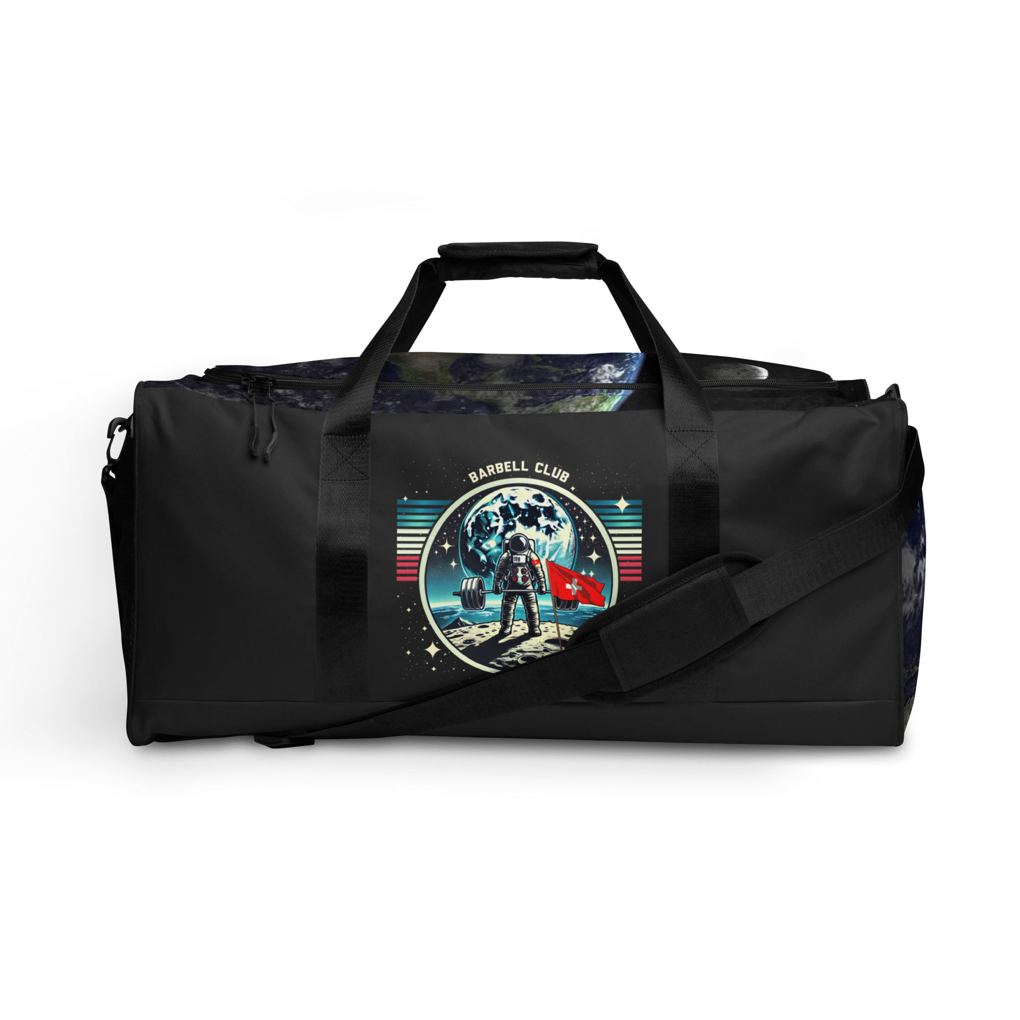 Man on moon Duffle bag