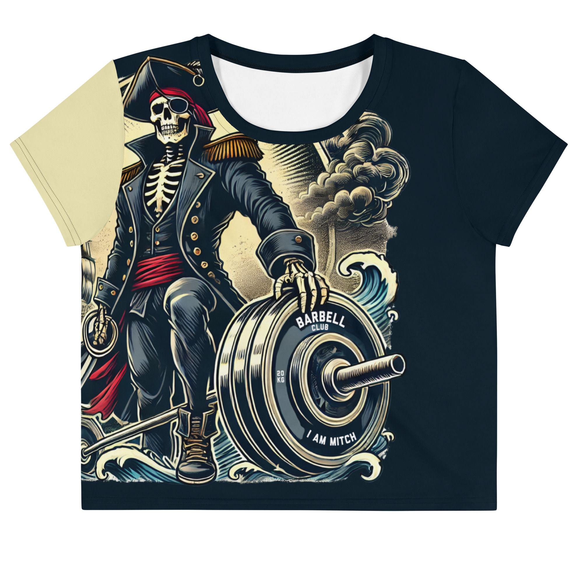 Pirat All-Over Print Crop Tee