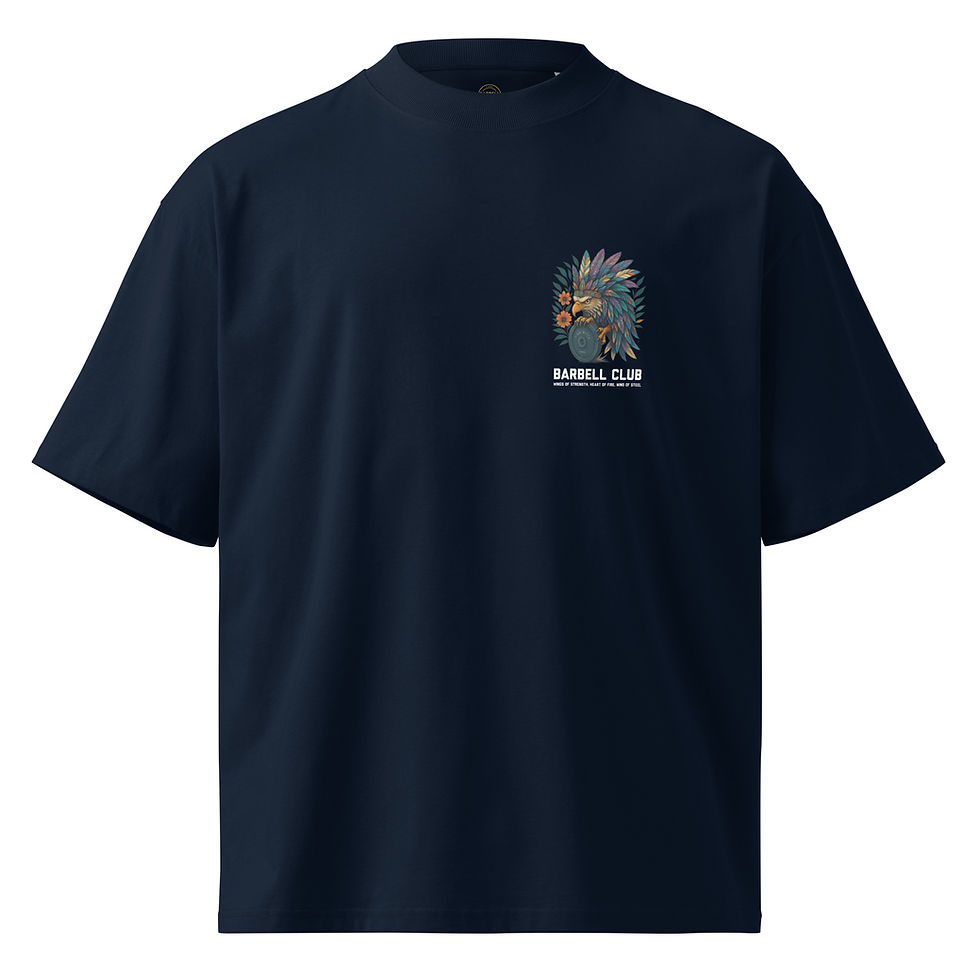 Miniaturbild: Eagle Unisex organic oversized high neck t-shirt