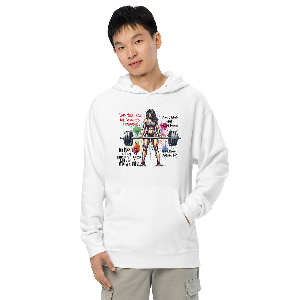 Miniaturbild: Power Girl Unisex midweight hoodie