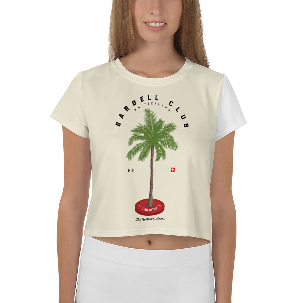 Miniaturbild: Palm Tree All-Over Print Crop Tee